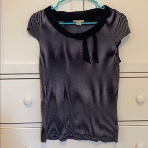 Stripe Bow Top